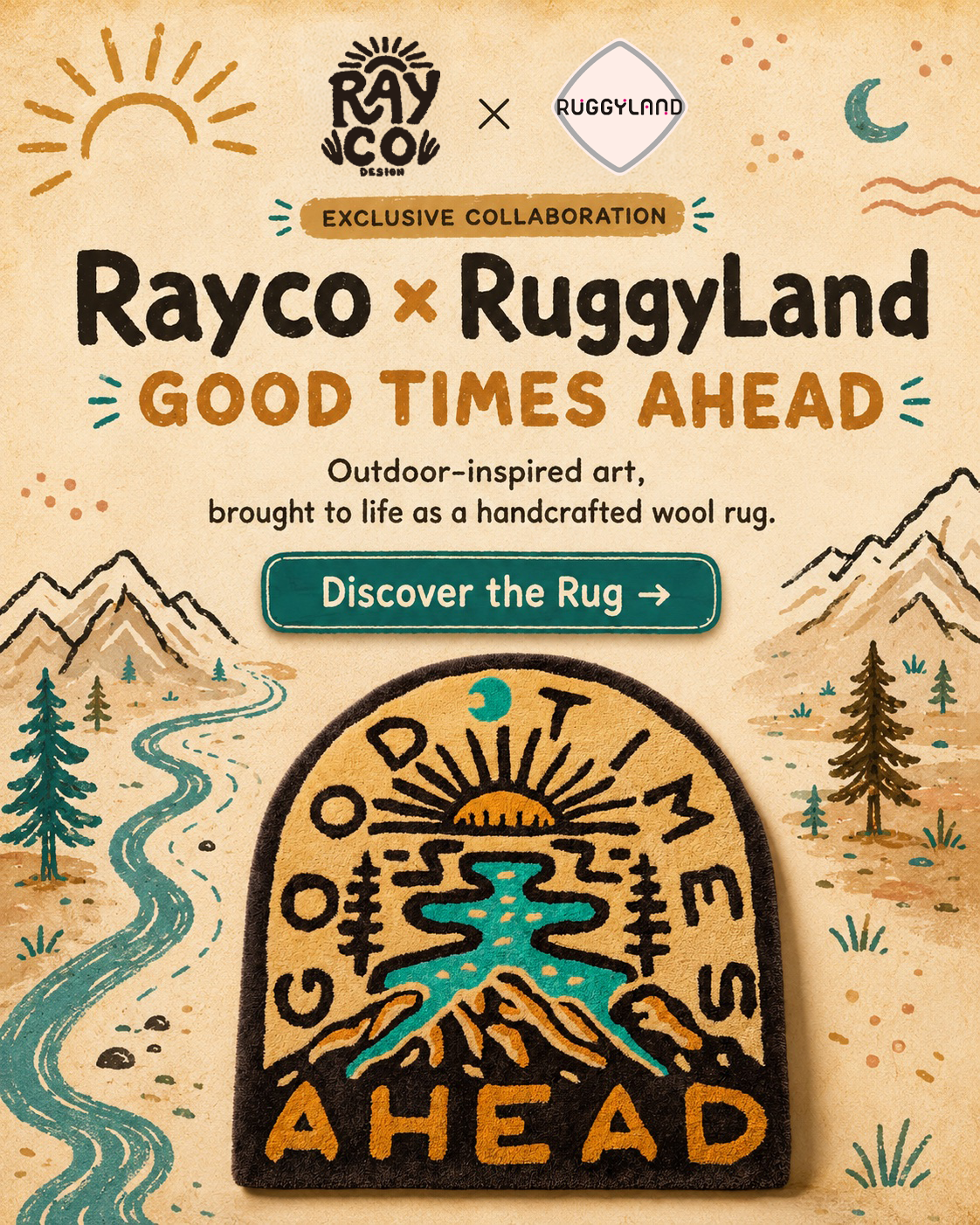 Rayco × RuggyLand — Good Times Ahead Rug