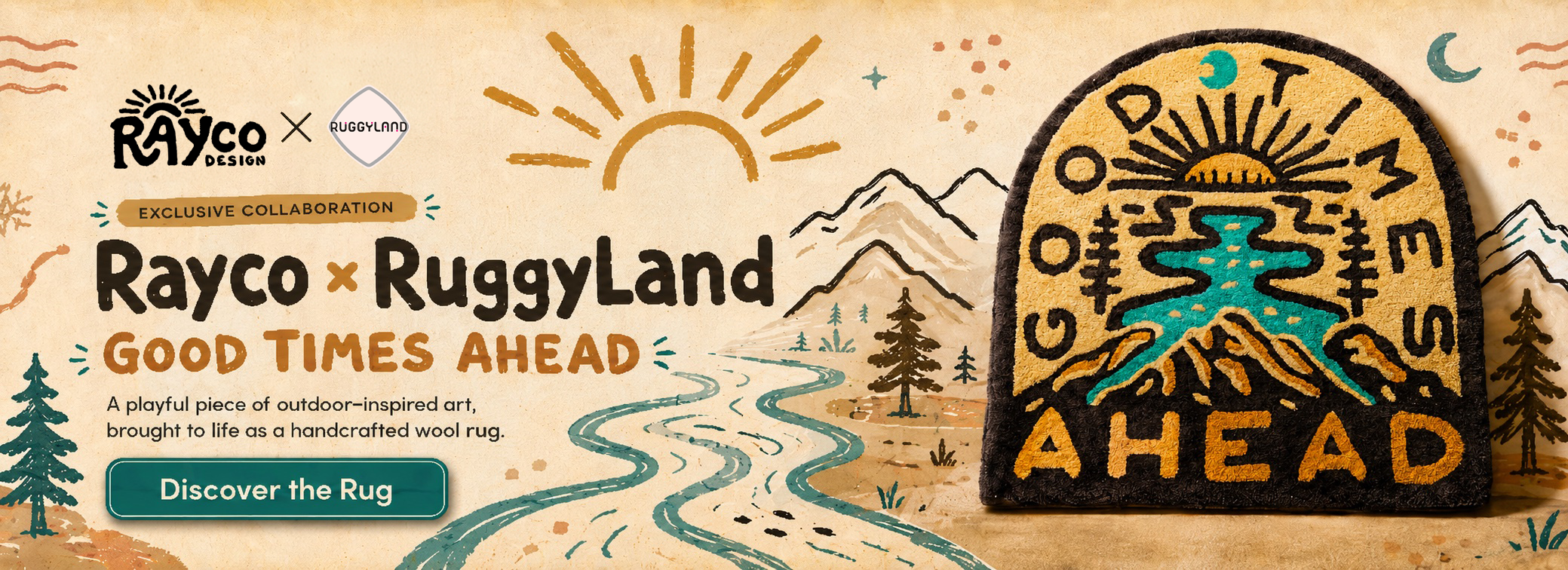 Rayco × RuggyLand — Good Times Ahead Rug